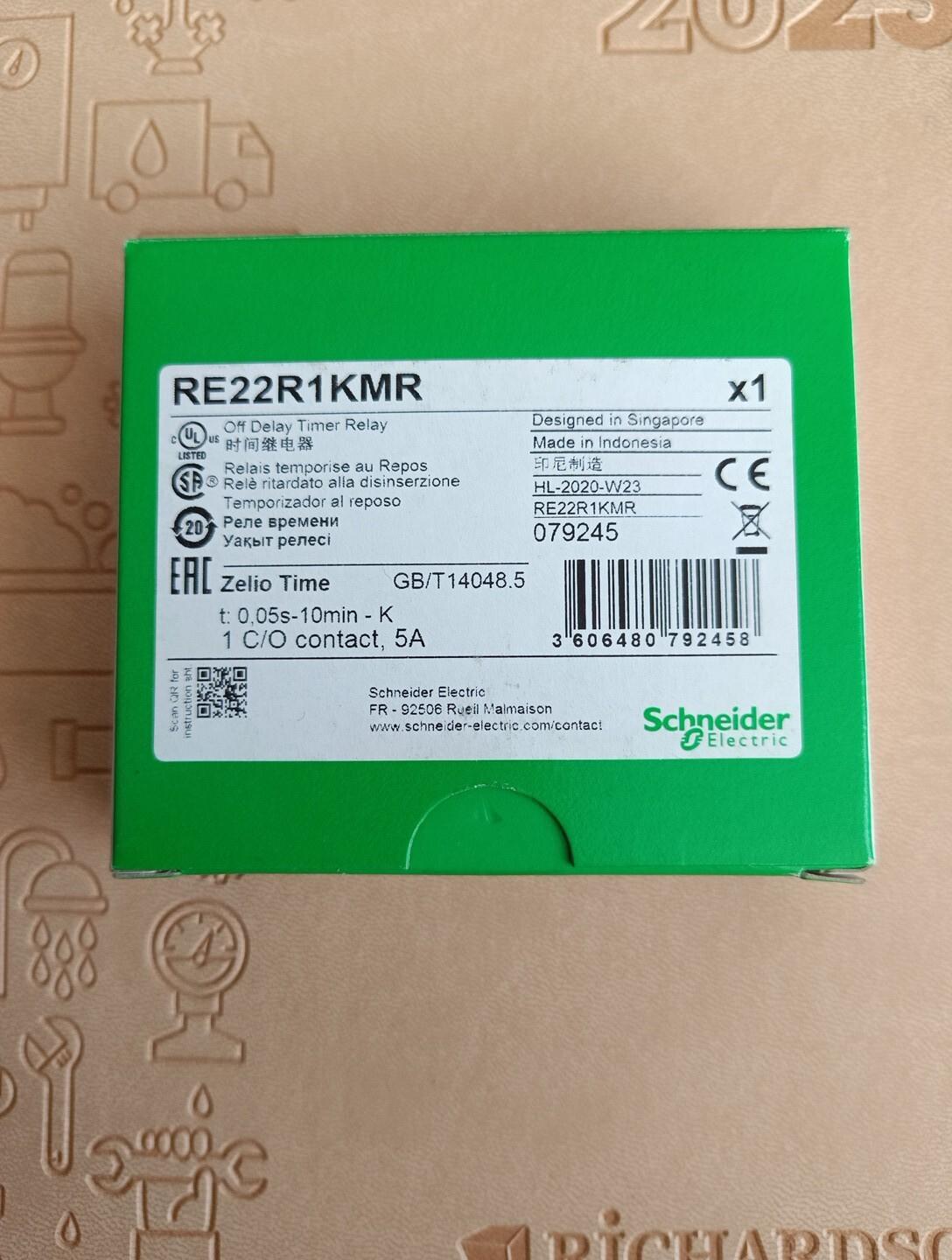 single function relay, Harmony Timer Relays, 5A, 1 CO, 0.05s…10min, delay on de energization, 24...240V AC DC