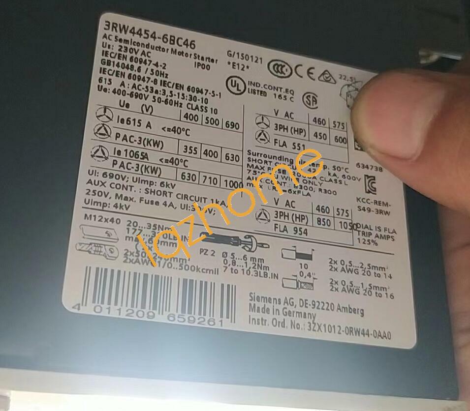 SOFT START, 551A, 450/600/HP, 230V, SCRW