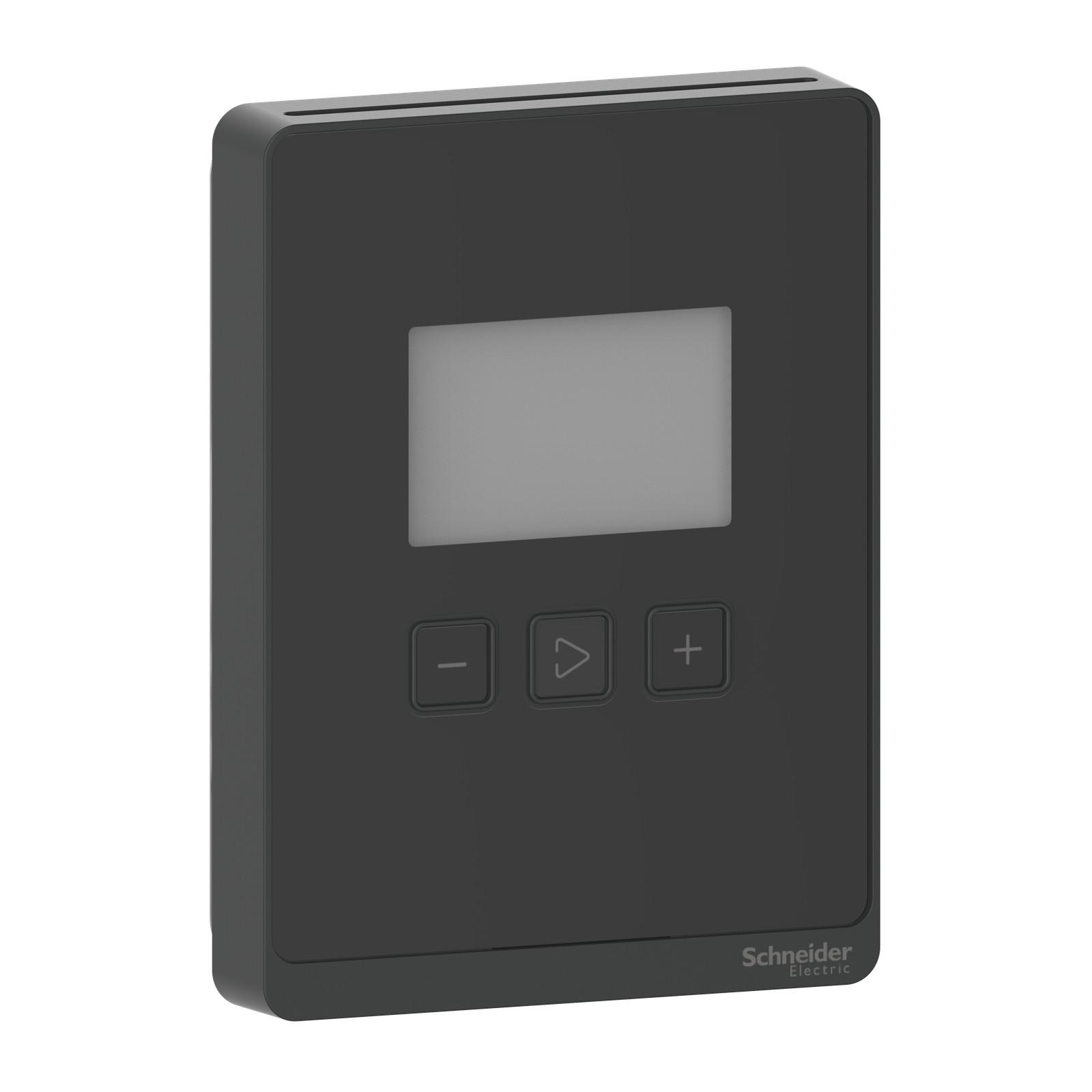SpaceLogic SLA Series Sensor, Room, Temperature, Segmented LCD, Analog Outputs with Optimum Black Housing
