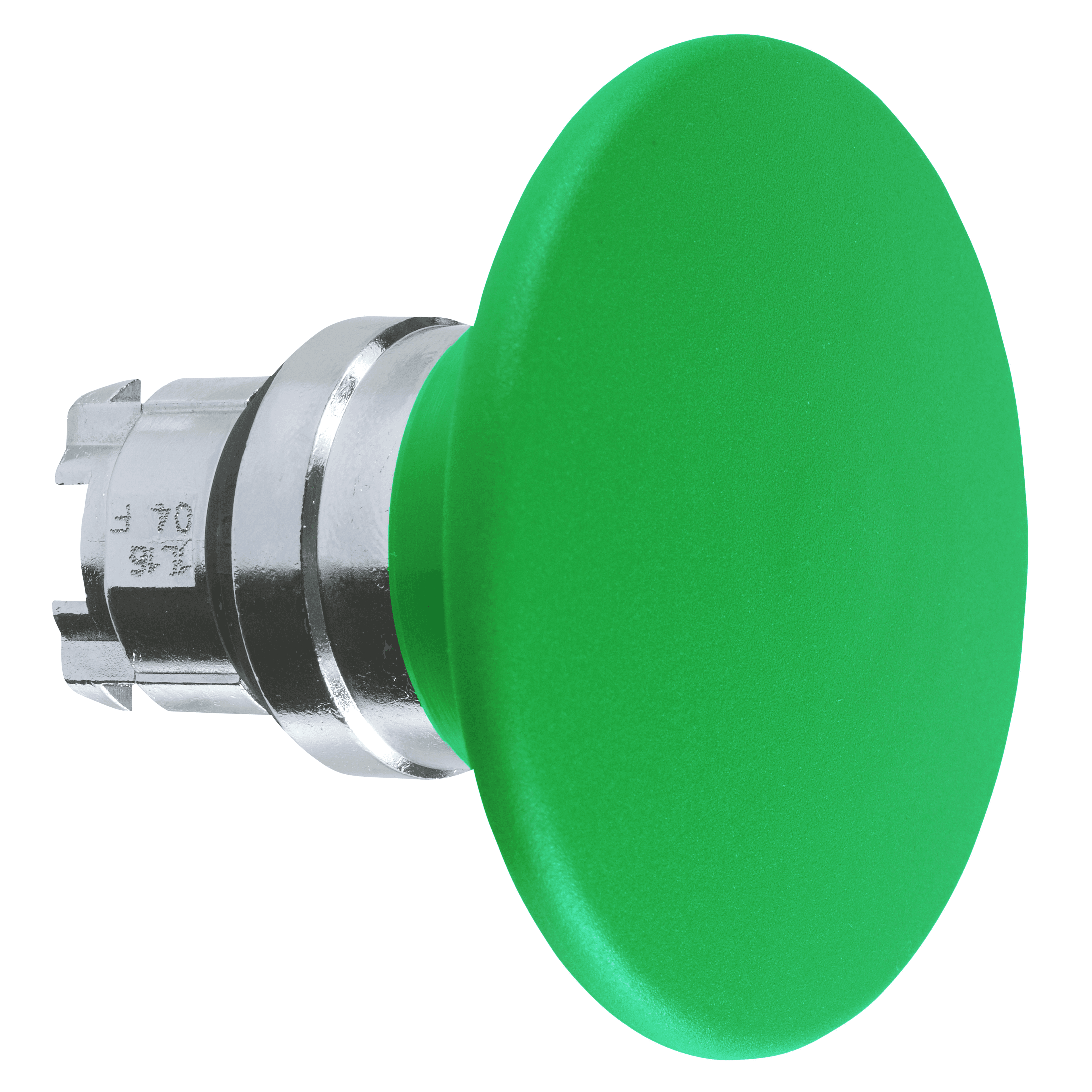 Head for non illuminated pushbutton, Harmony XB4, mushroom 60mm, metal, green, 22mm, spring return