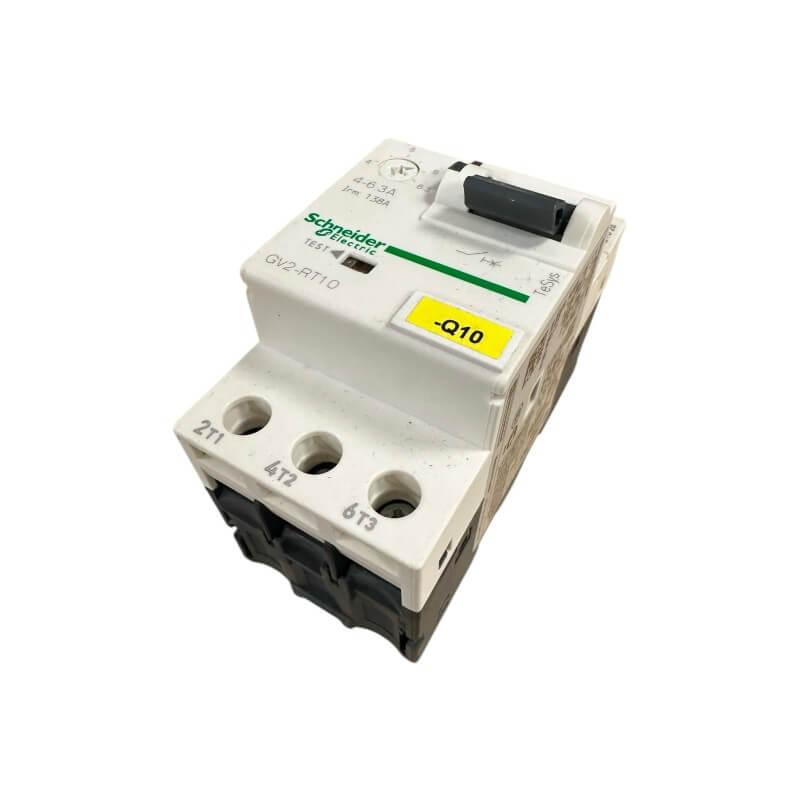 TeSys GV2 Manual Starter and Protector, thermal magnetic circuit protector, toggle switch, 4…6.3 A, screw clamp terminals