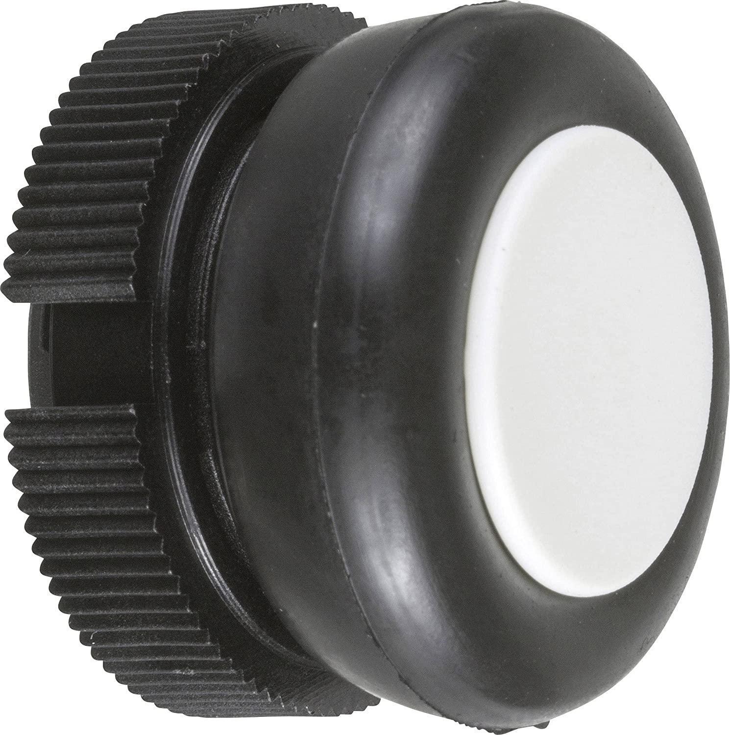 Head for push button, Harmony XAC, plastic, white, booted, spring return