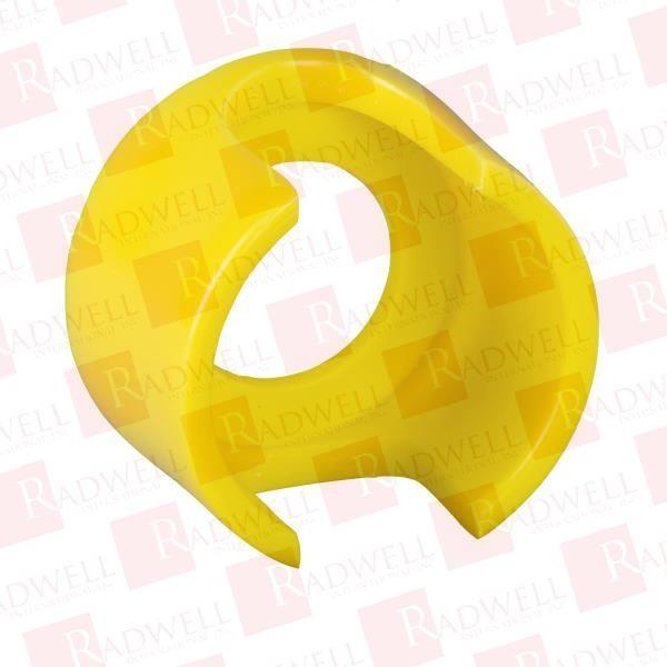 30mm Push Button, Types K or SK, plastic extended mushroom guard, yellow, for 1.375 or 1.625 inch mushroom operator