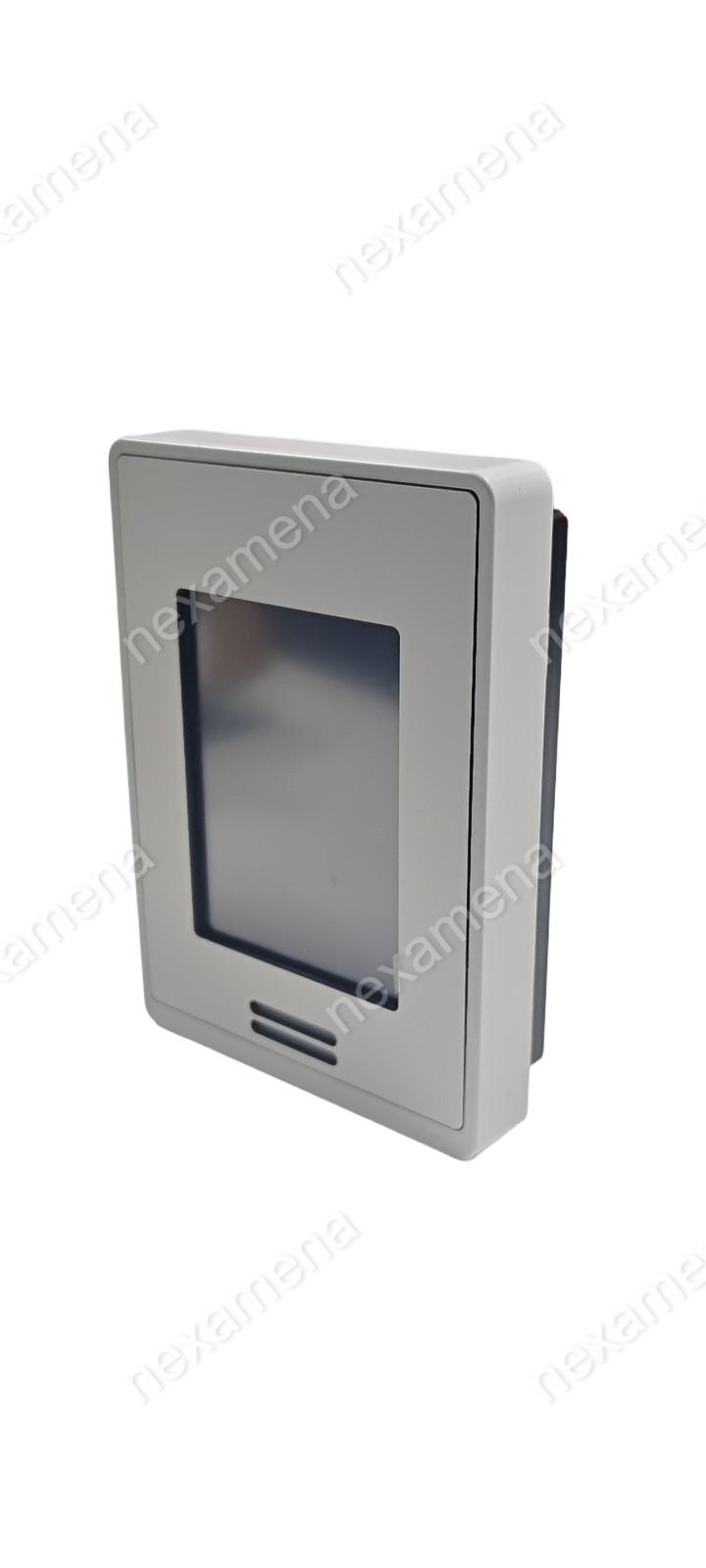 Line-Voltage Fan Coil Room Controller: BACnet MS/TP, RH sensor & control, PIR motion sensor, White Case/Fascia