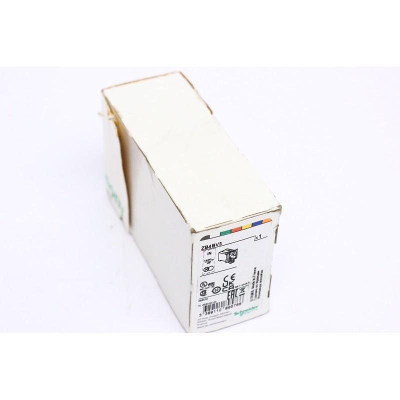 Light block with body fixing collar, Harmony XB4, metal, with BA9s bulb, 110...120V AC