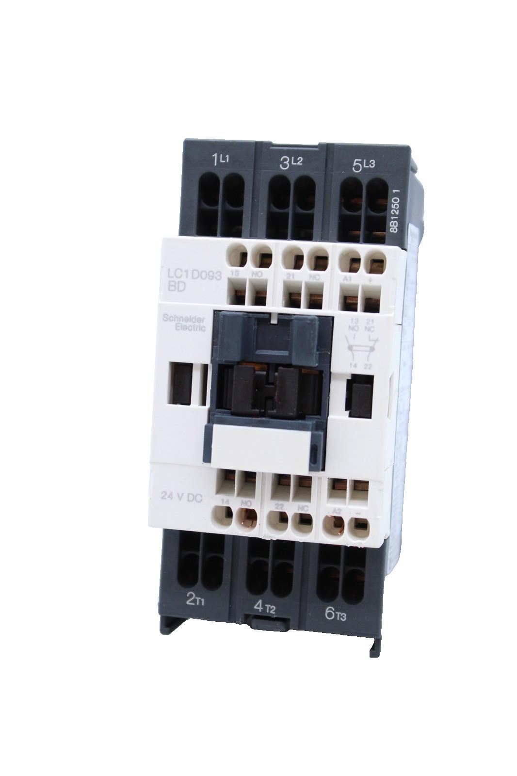 IEC contactor, TeSys Deca, nonreversing, 9A, 5HP at 480VAC, 3 phase, 3 pole, 3 NO, 24VDC coil, open style