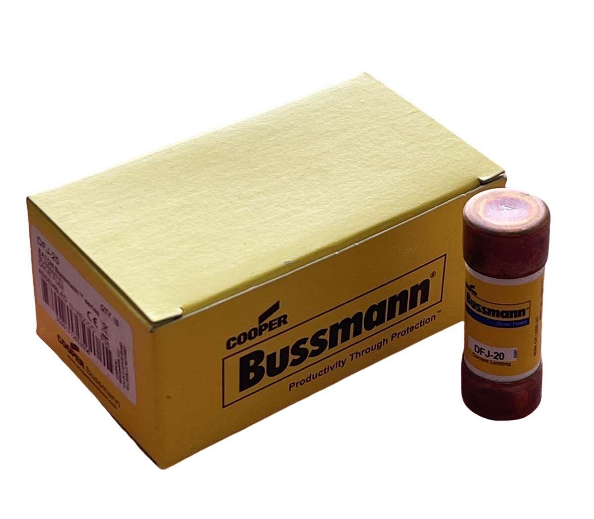 Eaton Bussmann series DFJ high speed fuse, 600 Vac or less, 450 Vdc or less, 20A, 200 kAIC at 600 Vac, 100 kAIC 450 Vdc, Non Indicating, High speed fuse, Class J, Melamine tube