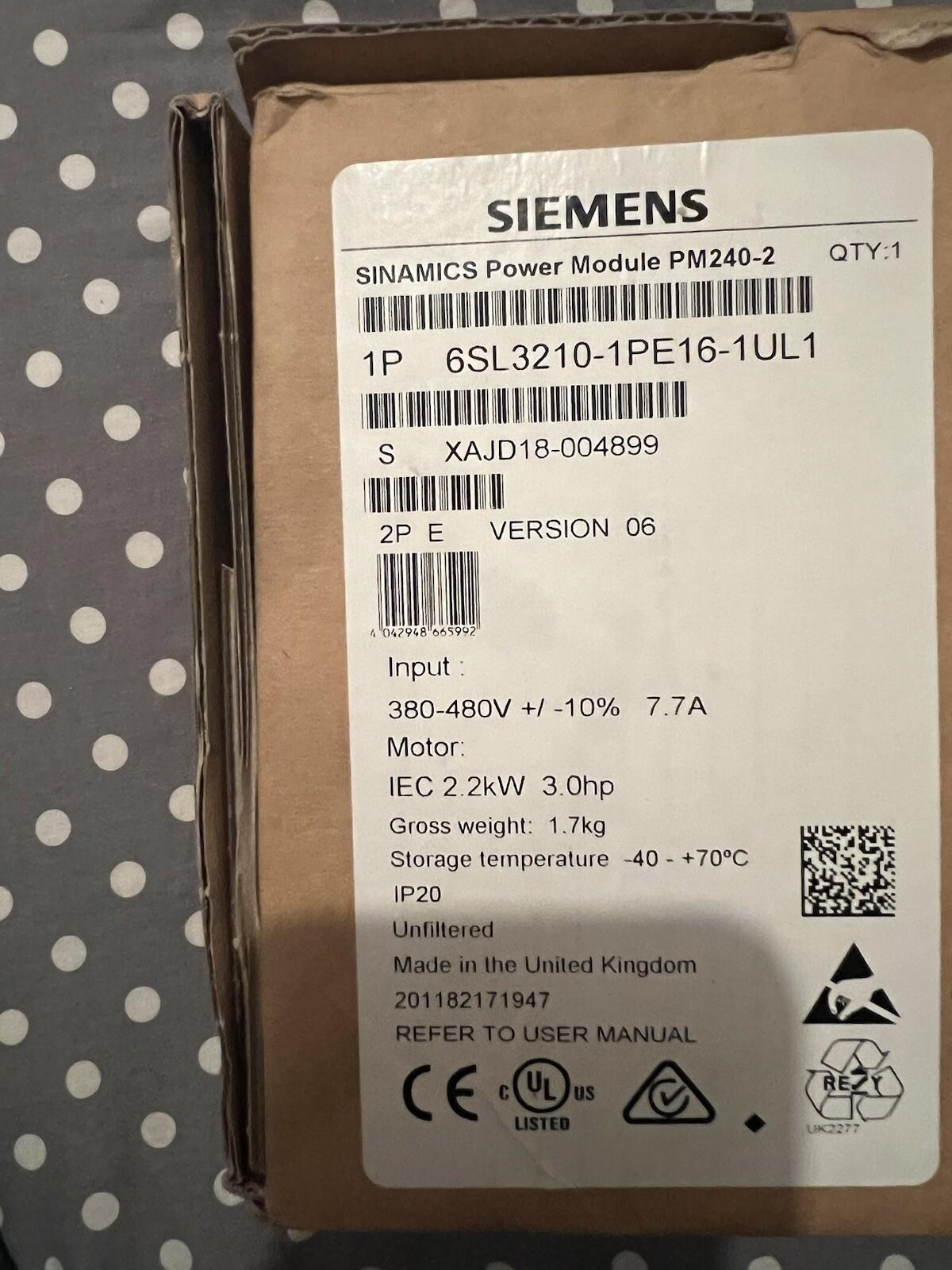 SINAMICS PM240-2 IP20-FSA-U-400V-0.55KW