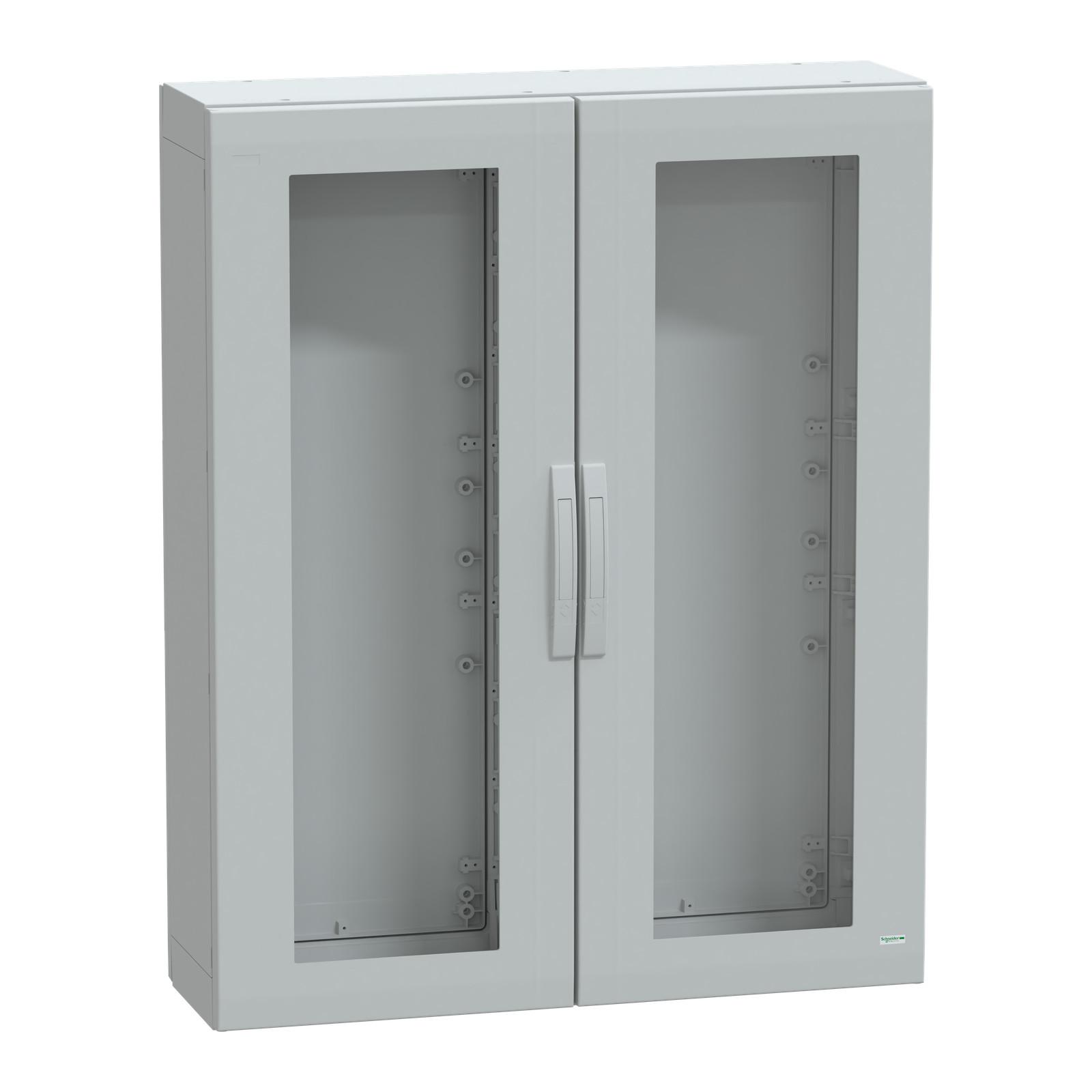 Floor standing polyester enclosure, Thalassa PLA, glazed door, completely sealed, 1250x1000x320mm, IP65, IK08