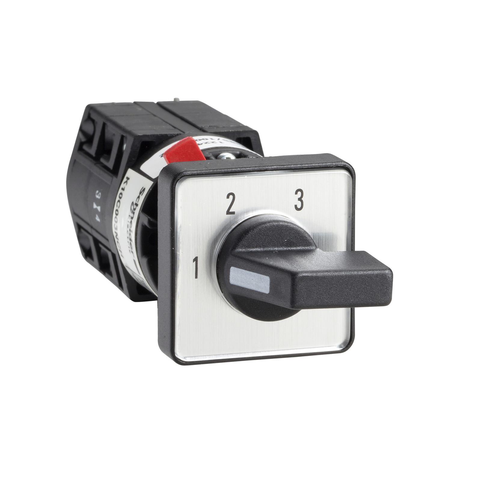 Harmony K1, K2, Cam stepping switch, 1 pole, without off position, 60° switching angle, 10 A, for Ø 16 or 22 mm
