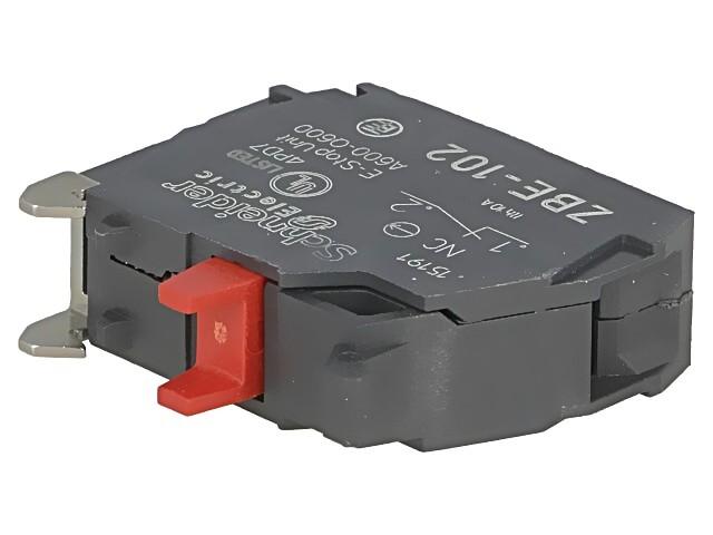 Contact block, Harmony XB4, Harmony XB5, single contact, standard contact, screw clamp terminals, 1NC