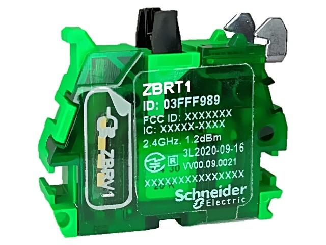 Transmitter for wireless and batteryless push button, Harmony XB5R, plastic, black