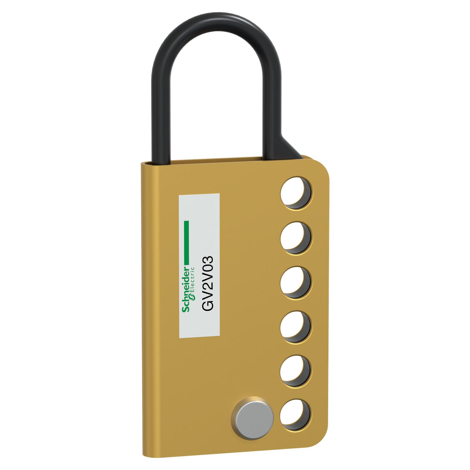 Padlocking device,TeSys Deca Fram 2,1-4 padlocks,for GV2
