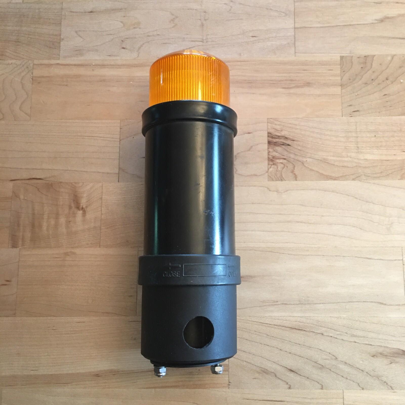 Illuminated beacon, Harmony XVB, plastic, orange, 70mm, flashing, integral flash discharge tube, 10 joule, 24V AC DC
