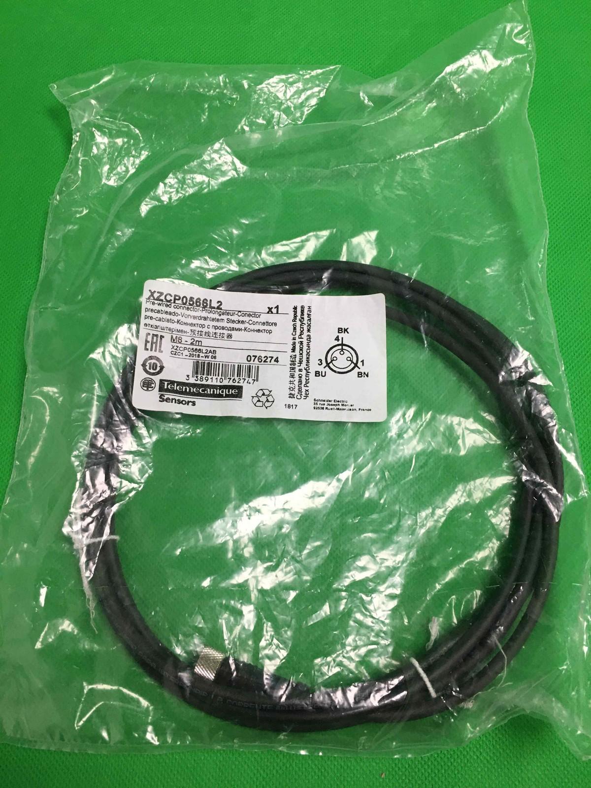 Pre wired connectors XZ, straight female, M8, 3 pins, cable PUR 2 m