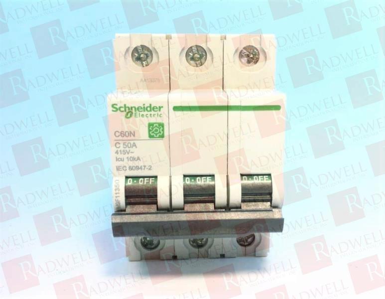 Miniature circuit breaker (MCB), Multi9 C60N, 3P, 50A, C curve, 10kA (IEC/EN 60947-2)