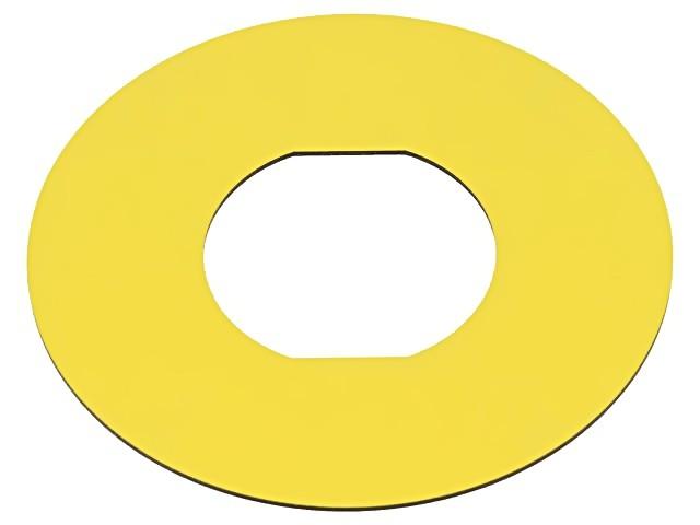 Blank legend, Harmony XB4, Harmony XB5, unmarked, 60mm, for emergency switching off pushbutton