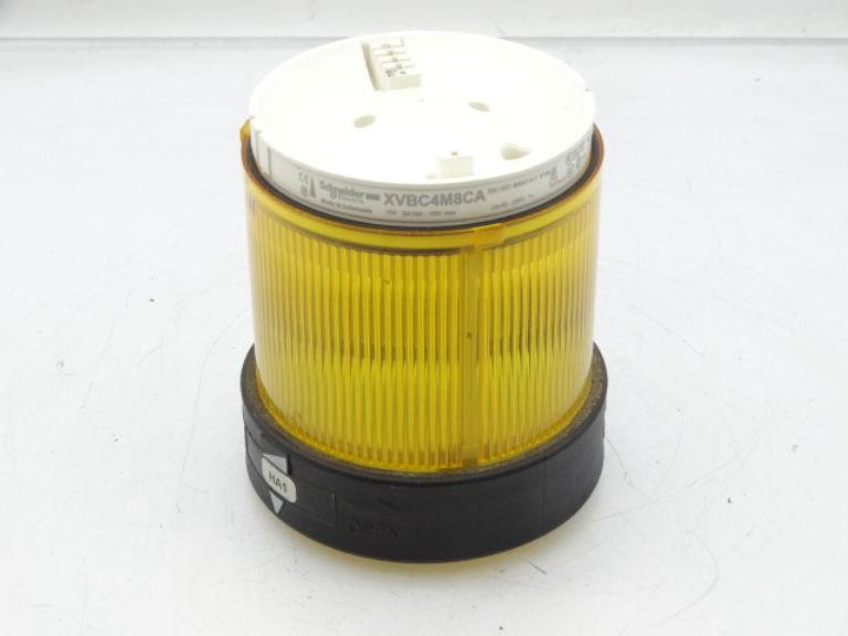 Indicator bank, Harmony XVB, illuminated unit, plastic, yellow, 70mm, flashing, for bulb or LED, 48... 230V AC