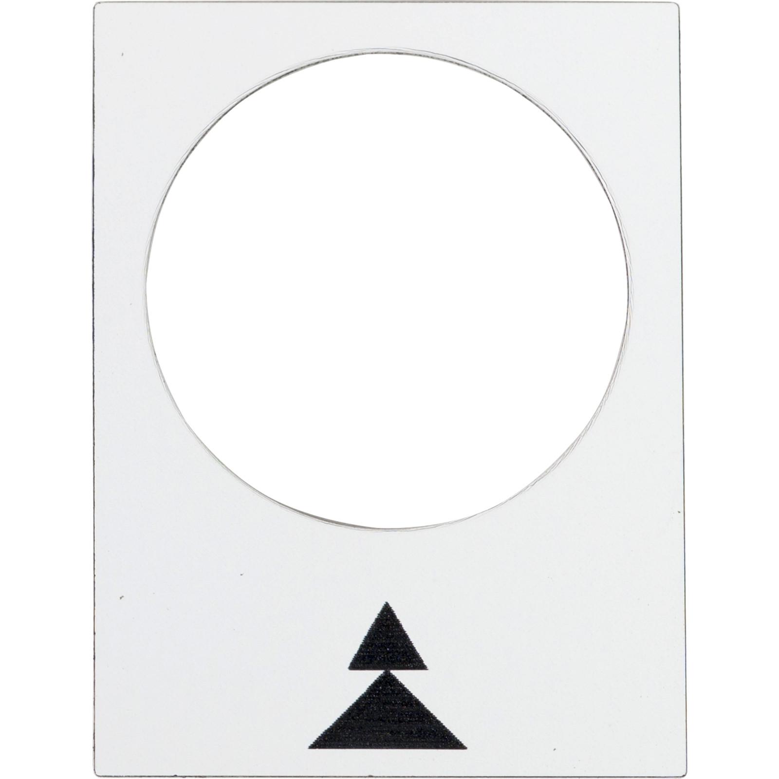 Marked legend,Harmony XAC,legend, 30x40mm, white, right, slow, fast