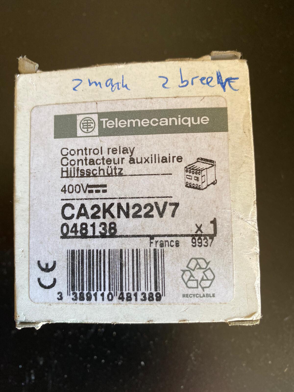 Control relay, TeSys K, 2 NO + 2 NC, lt or eq to 690V, 400VAC coil