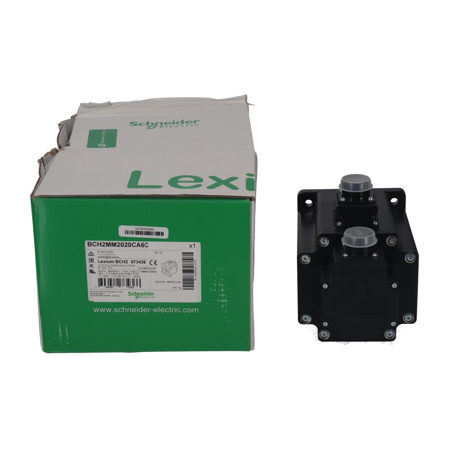 servo motor BCH, Lexium 28, 130mm, 2000W, 13.5kg.cm², without oil seal, smooth, straight connection