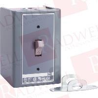 Switch, manual, 30A, 2 pole, 3 HP at 575 VAC, single phase, toggle operated, no indicator, NEMA 1 jumbo enclosure
