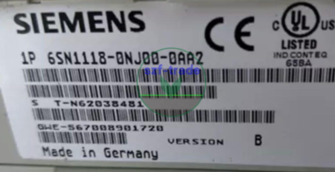 CONTROL CARD 6SN1118-0NJ00-0AA2 6SN1 118-0NJ00-0AA2