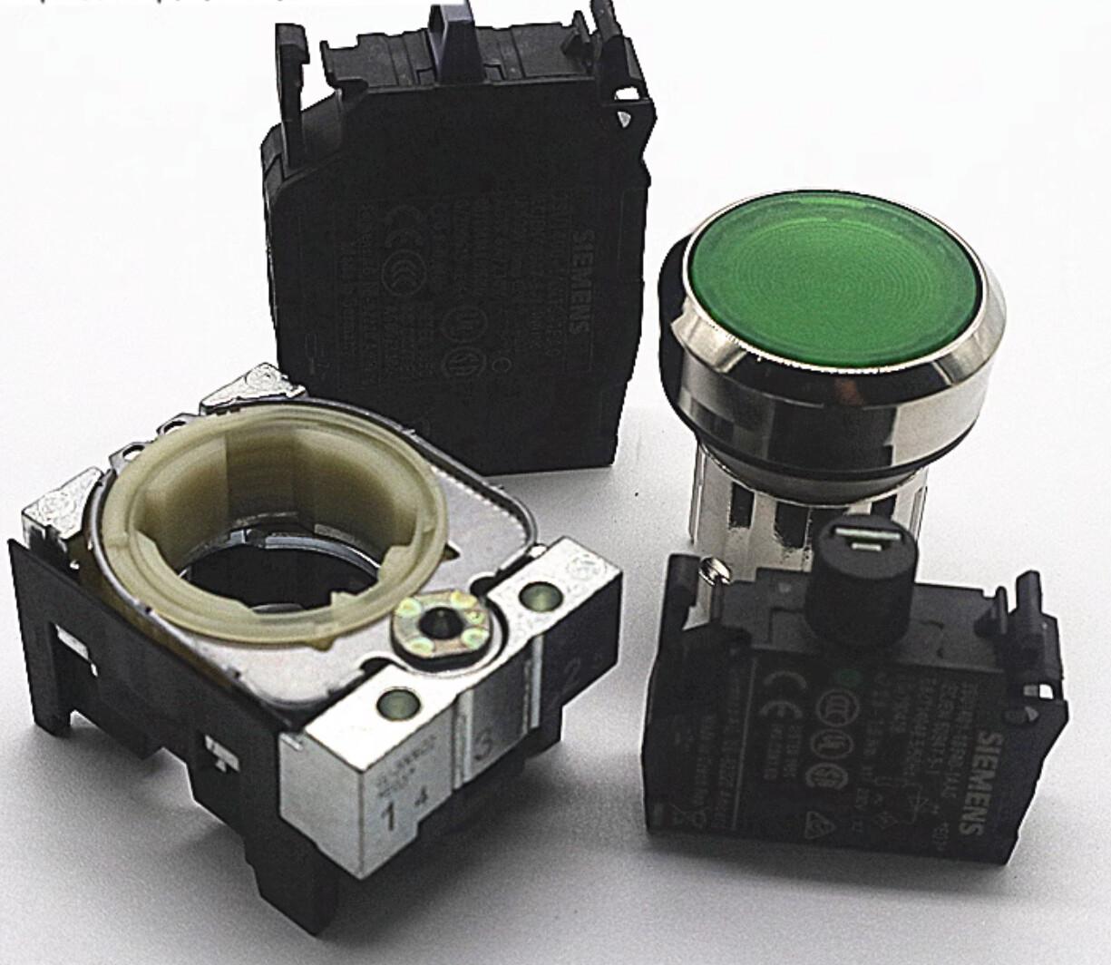 ILLUMINATED PUSHBUTTON. GREEN
