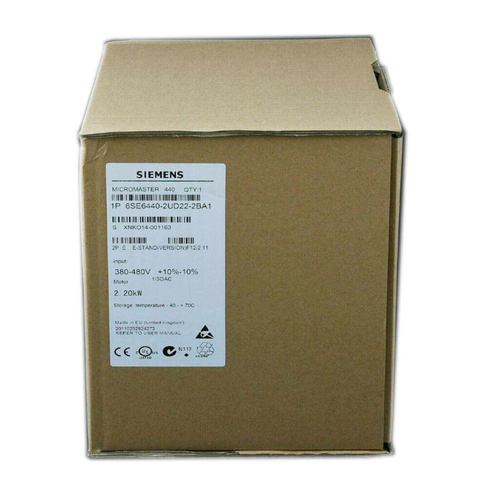 6SE6440-2UD22-2BA1 MICROMASTER440 without filter 6SE6 440-2UD22-2BA1