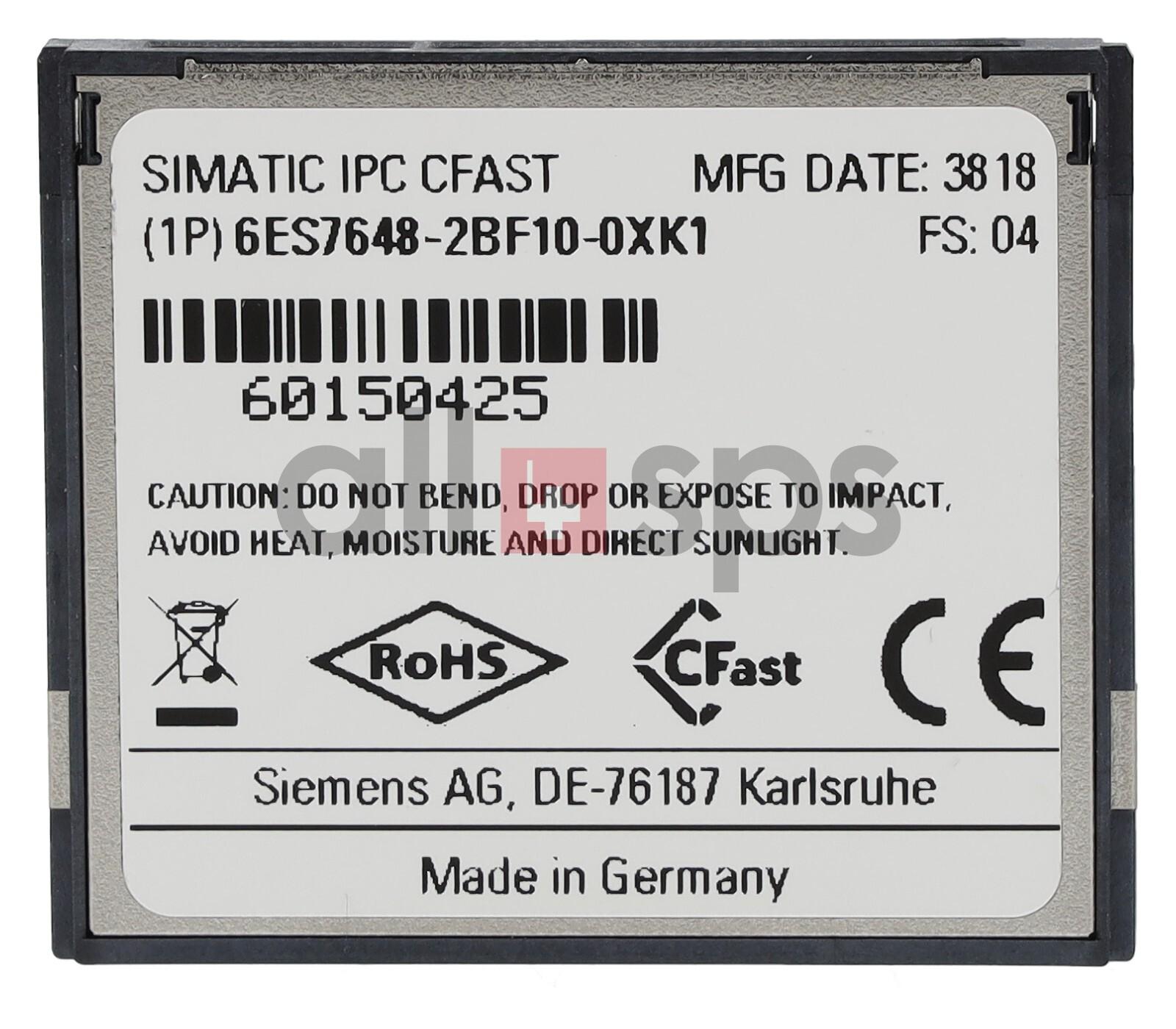 SIMATIC CFAST memory card. 30 GB