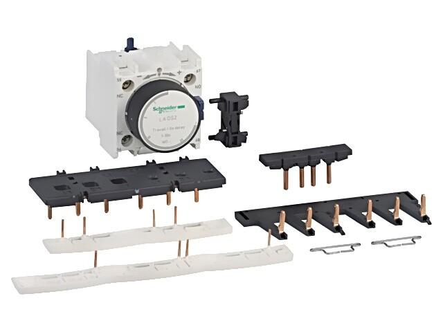 Kit for star delta starter assembling, for 3 x contactors LC1D09-D38 star identical, with timer block