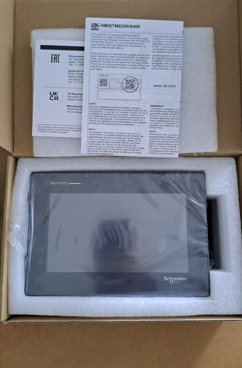 touch panel display, Harmony ST6, 7inch wide display, 1COM, 2Ethernet, USB host&device, 24V DC