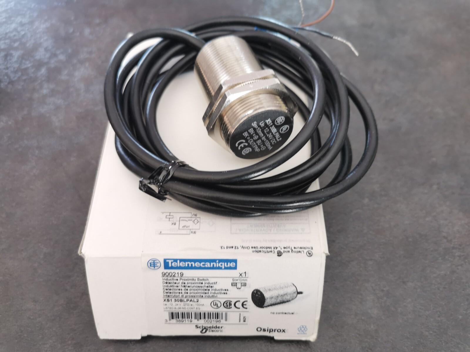 inductive sensor XS1 M30, L57mm, brass, Sn10mm, 12..24VDC, cable 2m