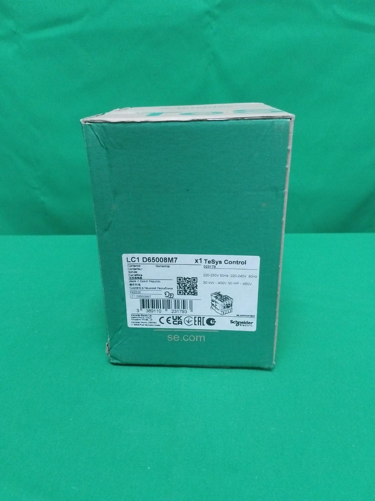 IEC contactor, TeSys Deca, nonreversing, 80A resistive, 4 pole, 2 NO and 2 NC, 220VAC 50/60Hz coil, open style