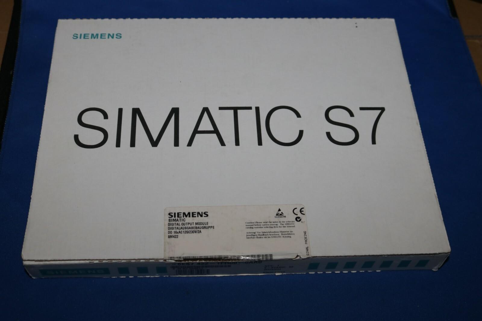 SIMATIC SM422 6ES7422-1FH00-0AA0 6ES7 422-1FH00-0AA0 S7 SM 422 NEUF