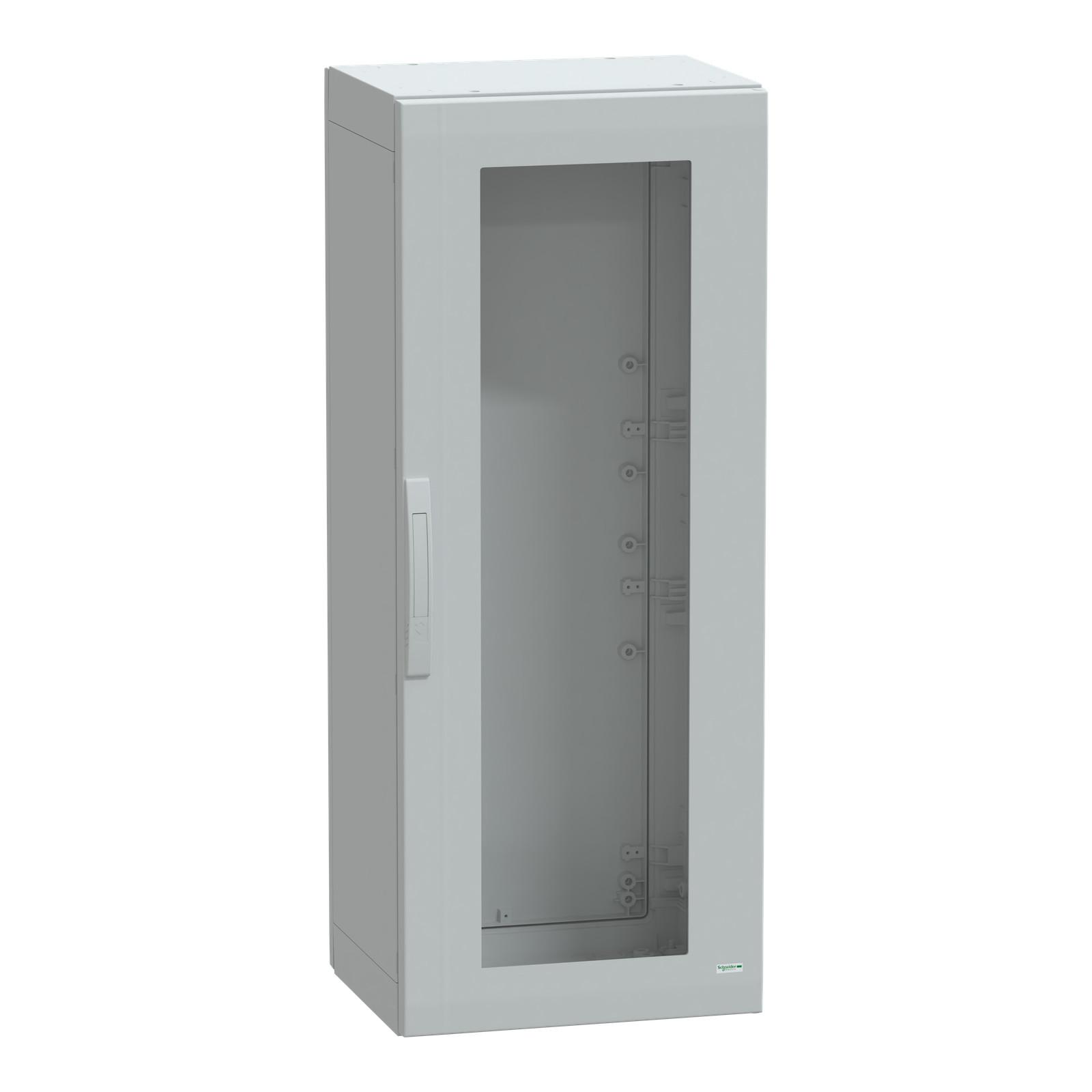 Floor standing polyester enclosure, Thalassa PLA, glazed door, completely sealed, 1250x500x420mm, IP65, IK08