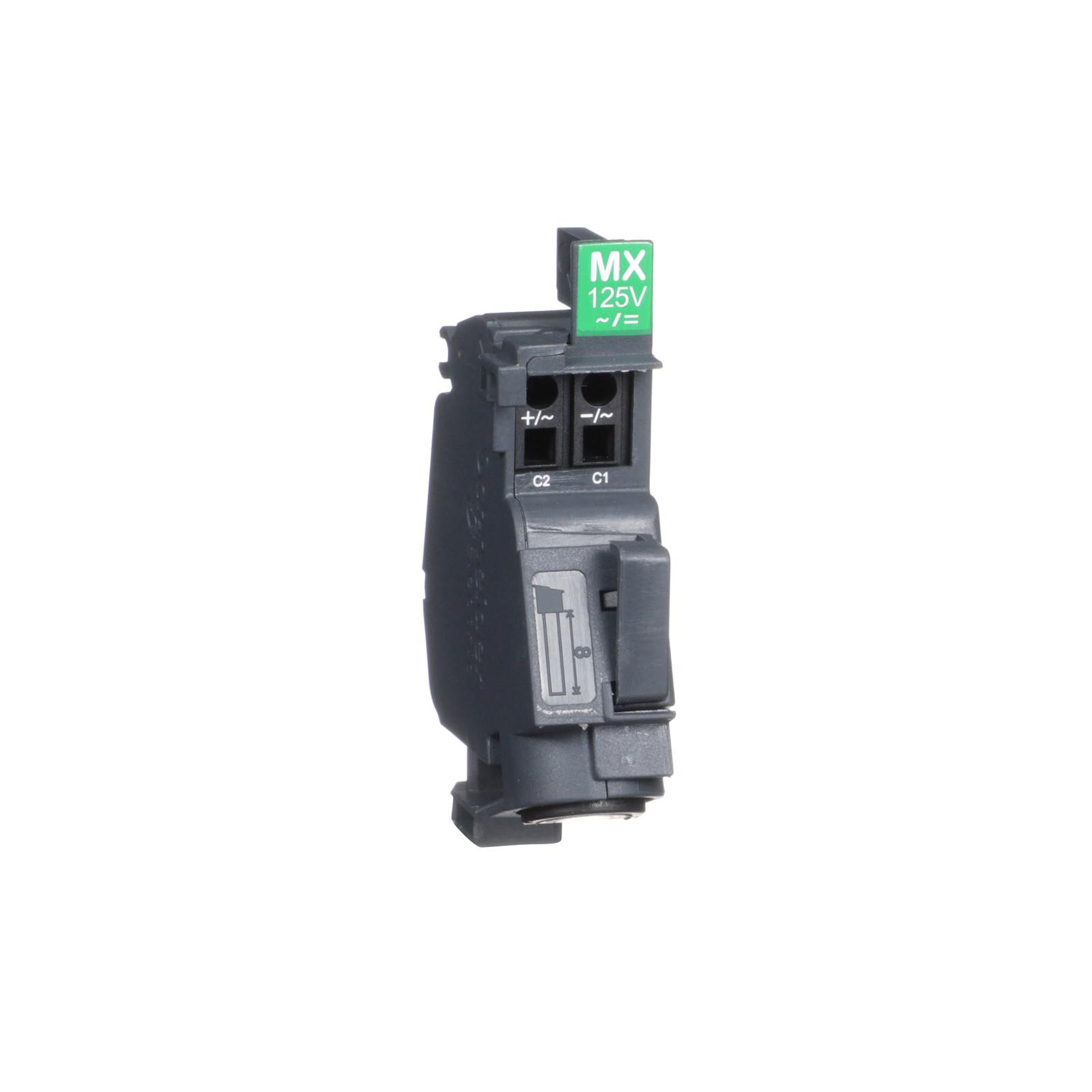 Standard shunt trip release MX, ComPacT NSXm, 125VDC, 110/130VAC 50/60Hz
