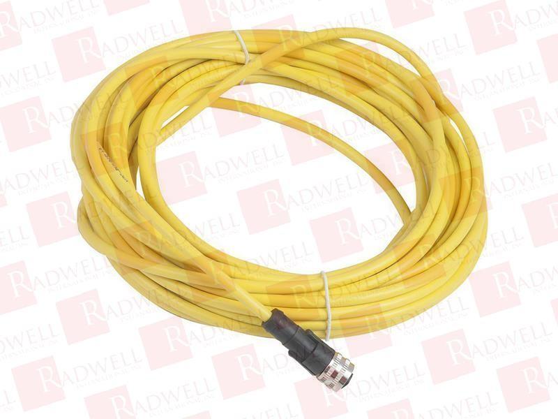 Pre wired connectors XZ, straight female, 1/2"20 UNF, 3 pins, cable PVC 10 m