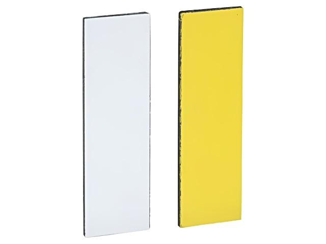 Blank legend, Harmony XB4, Harmony XB5, white yellow, 8x27mm, for holder 30x40mm, unmarked