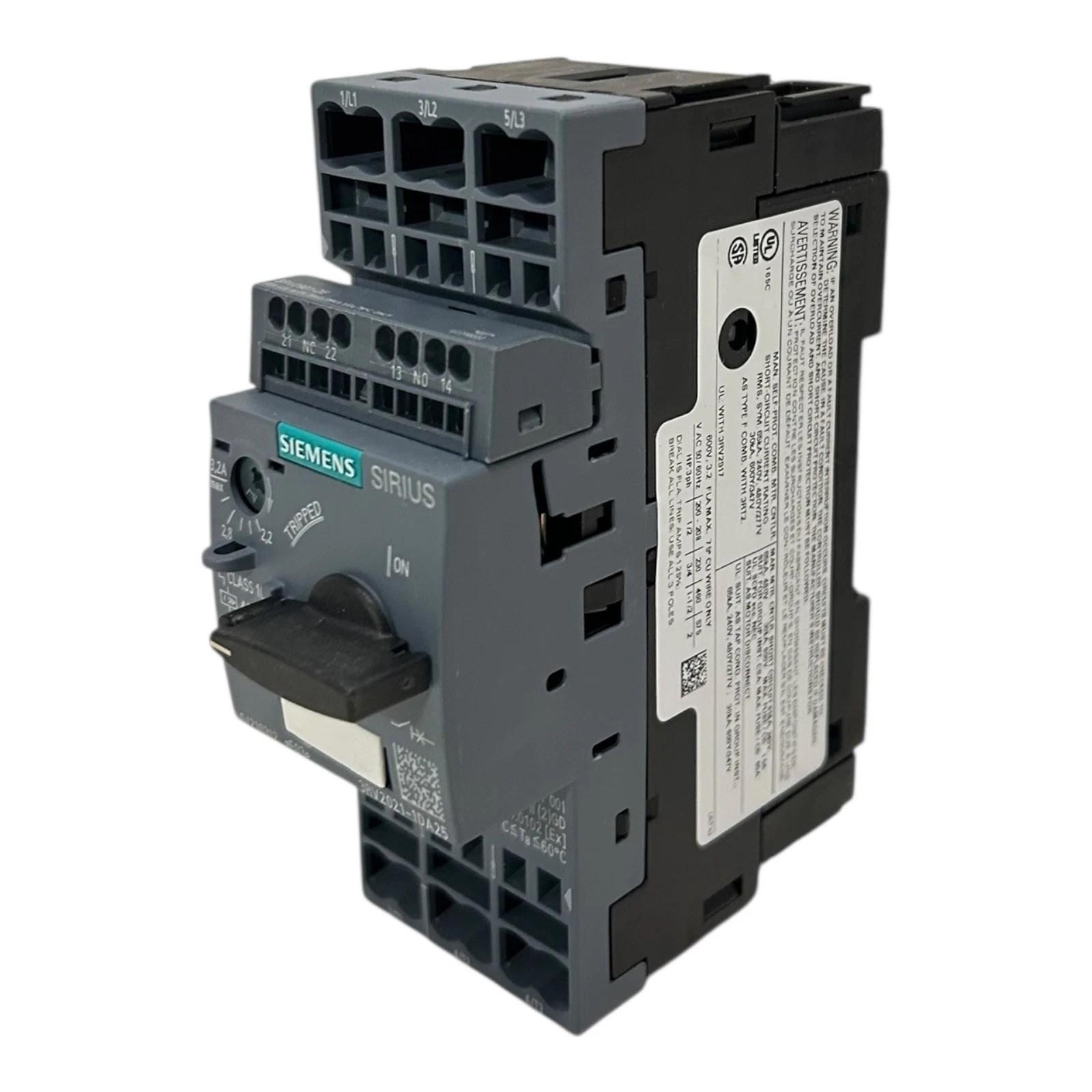 MSP S0 2.2-3.2A SPRG W/AUX 1NO/1NC