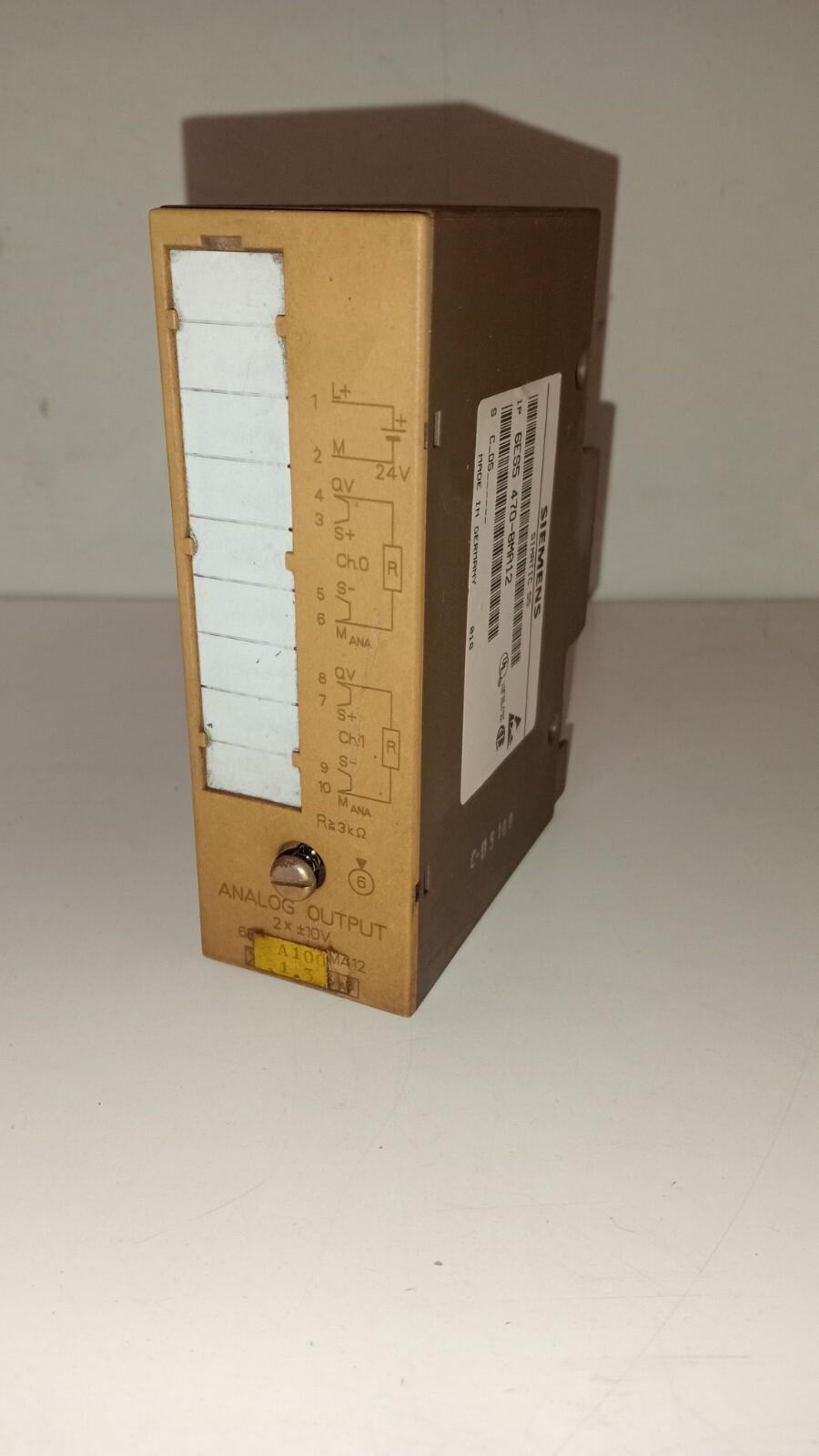 SORTIE ANALOGIQUE SIEEMENS SIMATIC S5 6ES5 470-8MA12 LIVRAISON GRATUITE)