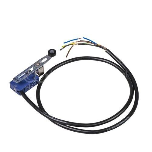 Limit switch, Limit switches XC Standard, XCMD, thermoplastic plastic roller lever var.length, 1NC+1 NO, slow, 1 m