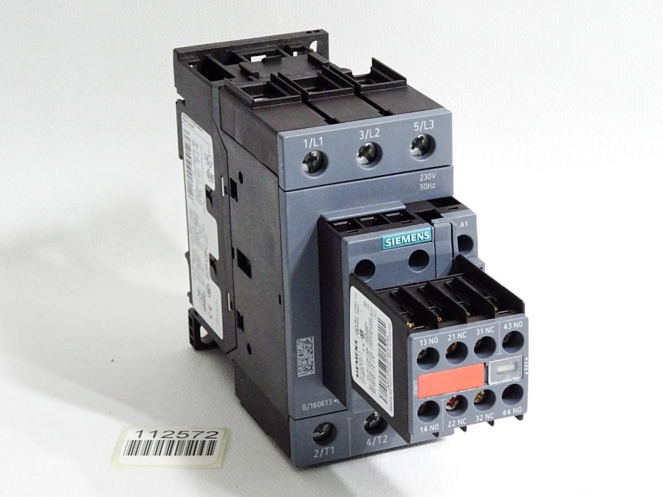 CONTACTOR S2 40A 230VAC SCREW 2NO/2NC