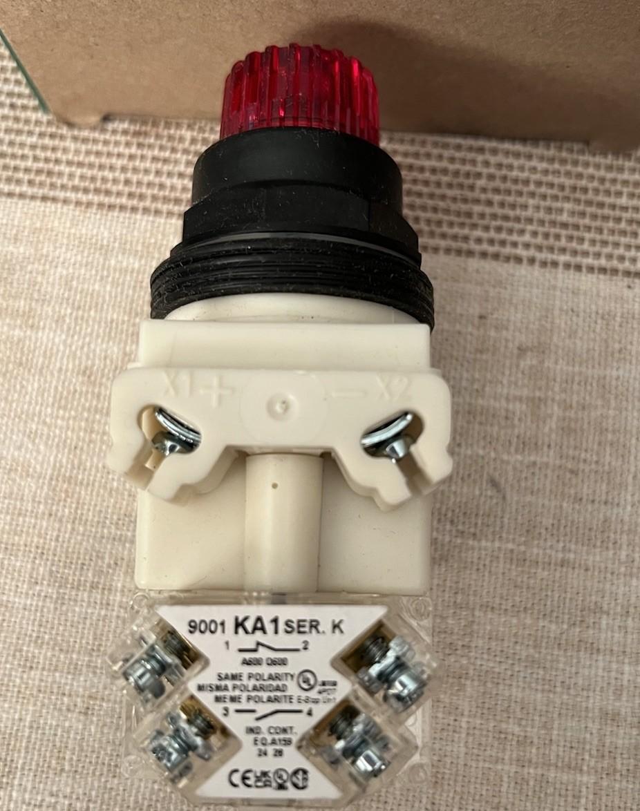 Illuminated push-button head, Harmony 9001SK, plastic, projecting, without cap, 30mm, spring return, without bulb