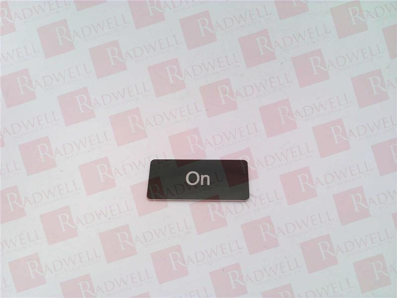 INSCR. LABEL, BLACK 12.5 X 27MM, ON