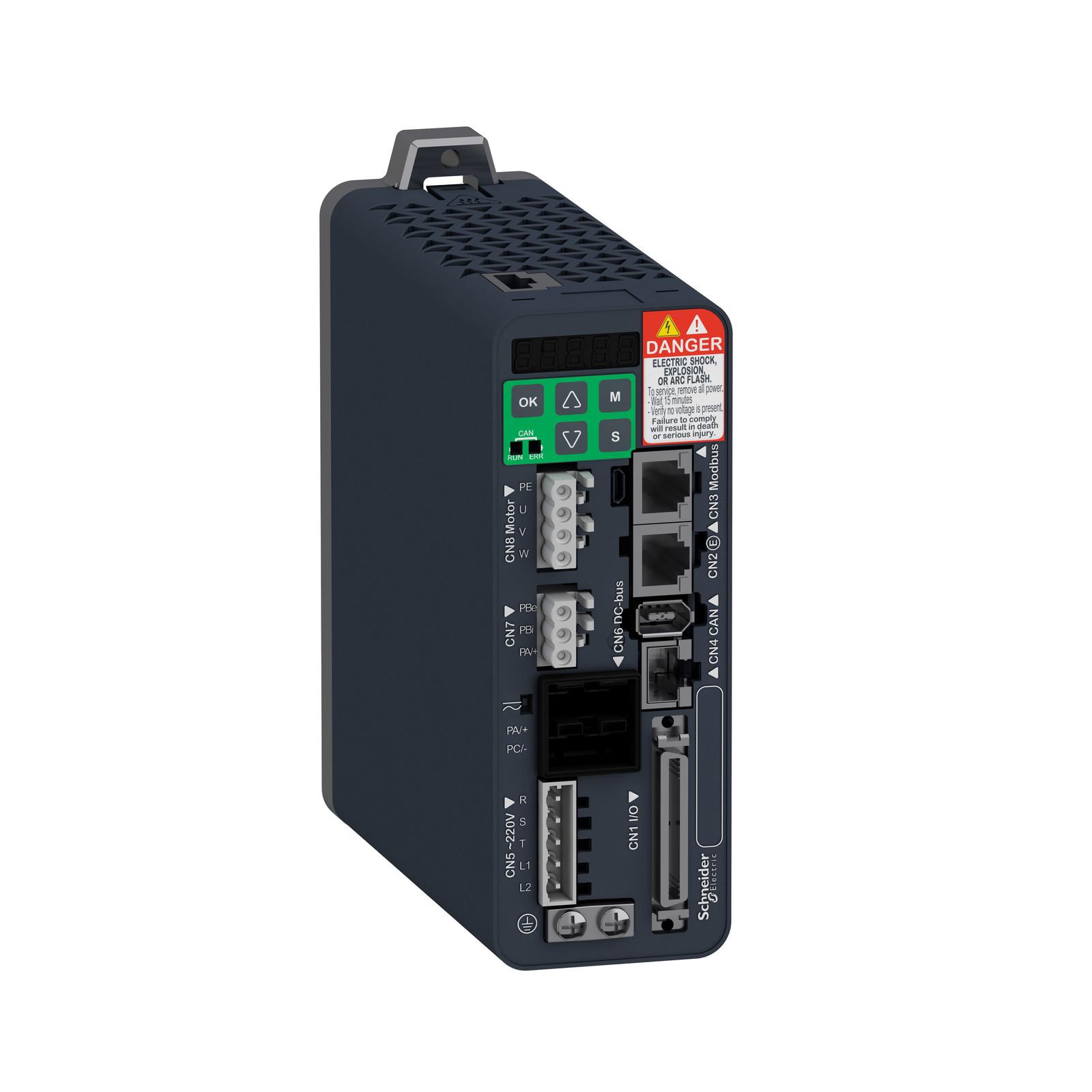 motion servo drive, Lexium 28, sercos, single and three phase, 200 to 240V, 200W