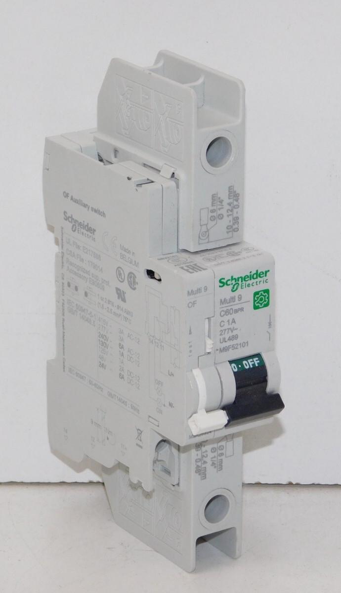 Miniature circuit breaker (MCB), Multi9 C60BPR, 1P, 1A, C curve, 14kA (UL489), 10kA (IEC/EN 60947-2)