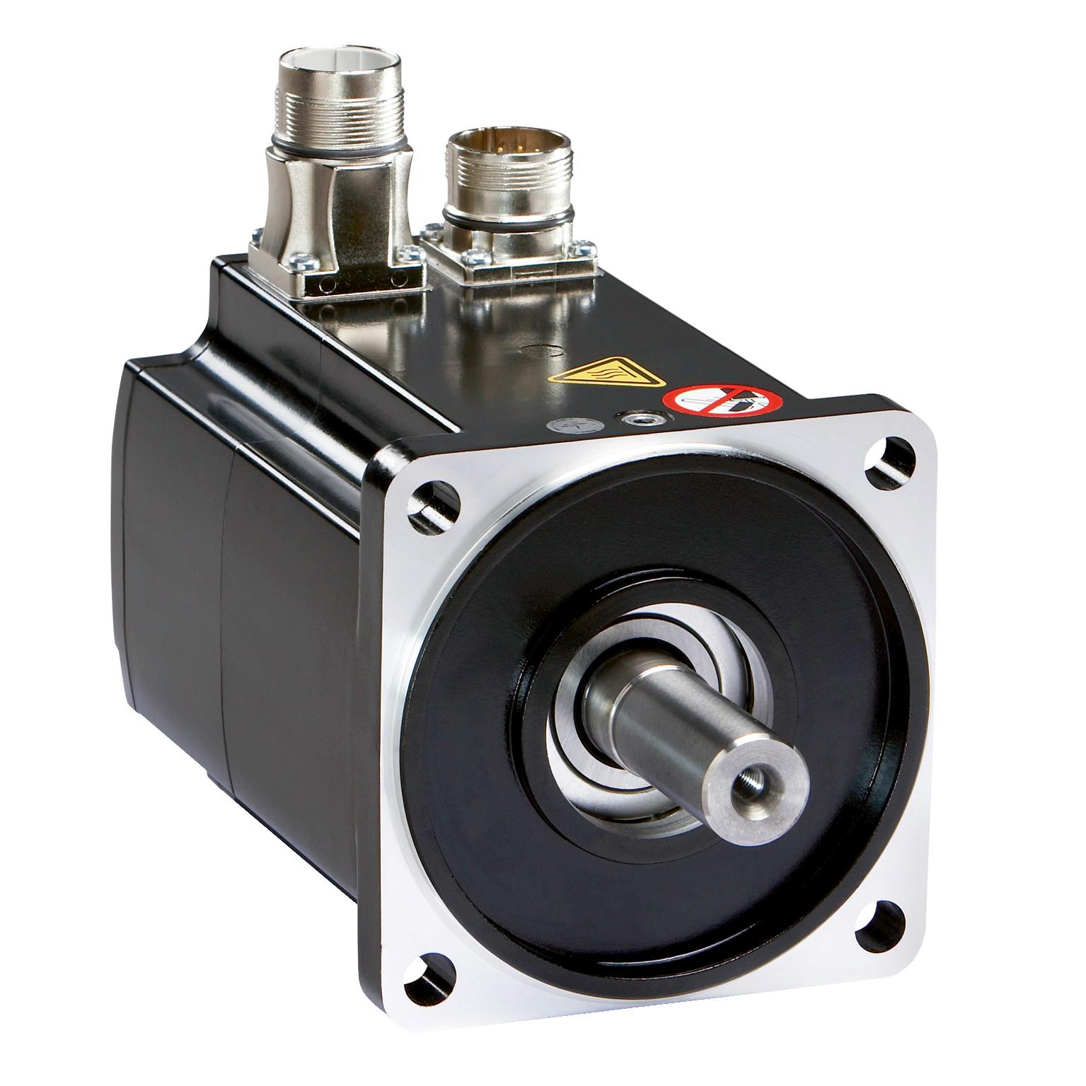 servo motor BMH, Lexium 32, 84Nm, 3800rpm, keyed shaft, with brake, IP54, 16 multiturn encoder