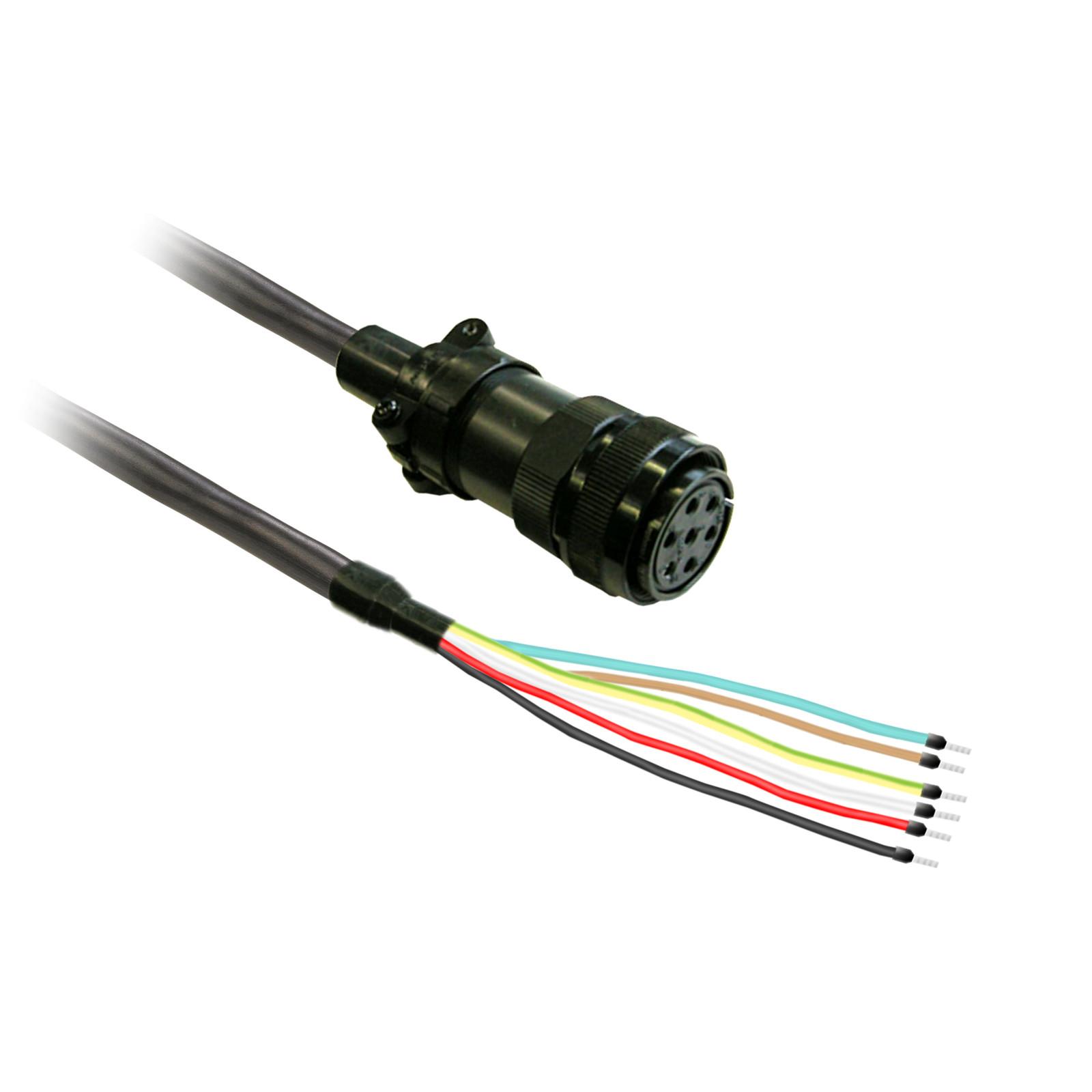 power cable 3m shielded 4x 1,3mm², BCH2 brake MIL connector