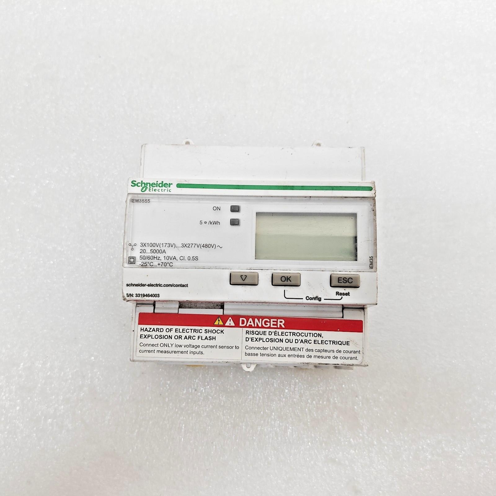 iEM3555 energy meter - Modbus - 1 DI - 1 DO - multi-tariff - Rogowski coil